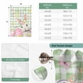 thumbnail image 6 of Sage Green Easter Balloon Curtains for Bedroom/Front Door/Bathroom, Spring Easter Bunny Eggs Floral Plaid Tie Up Curtains 63 Inch Length Light Filtering Kitchen Curtains Shades for Windows 46"x63", 6 of 8