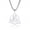 Silver, variant on Gold Celtic Knot Trisceli Pendant Necklace Stainless Steel Box Chain Jewelry