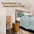 thumbnail image 4 of TIDITA 2 Gallon Acacia Wooden Bin, Wastebasket – Decorative Bathroom Trash Can, Waste Basket for Bedroom, Office, Wood Bathroom Accessories, Boho, 4 of 7