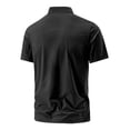 thumbnail image 6 of USNSM (M-8XL) Oversized Workout Shirts for Men Short Sleeve Quarter Zip Athletic Shirts Pullover Lightweight Quick Dry Loose Fit Tops Black XXL, 6 of 8
