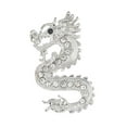 thumbnail image 2 of Hyasfey Rhinestone Dragon Brooch Pin for Women Chinese Zodiac Dragon Brooch Collar Pin Fashion Clothing Coat Jewelry Party Accessories, 2 of 8