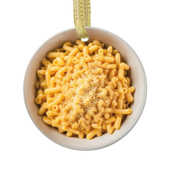 Macaroni and Cheese Cute Mac & Cheese Food Lovers Foodie Novelty Holiday Christmas Ornament Xmas Tree Gift (Flat Design Printed on Ceramic, Not 3D)