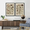 thumbnail image 4 of IDEA4WALL Framed Canvas Print Wall Art Set Wildflower Floral Botanical Fine Art Multicolor Flowers Pattern Vintage Art Farmhouse/Country Wall Decor for Living Room, Bedroom, Office - 24"x36"x2 Black, 4 of 5