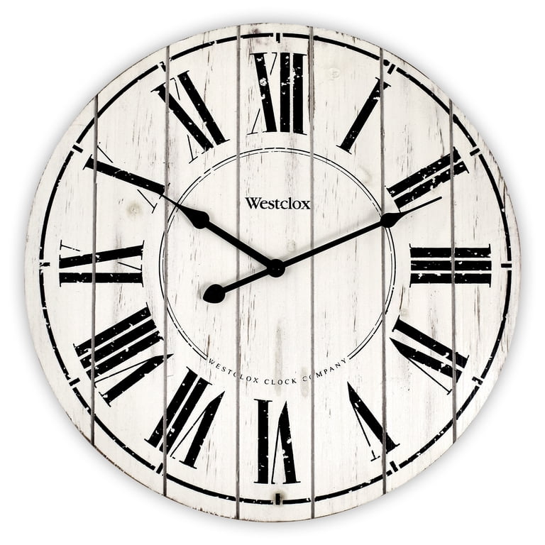 Westclox 18 Inch Washboard Wall Clock Roman Numerals photo 1
