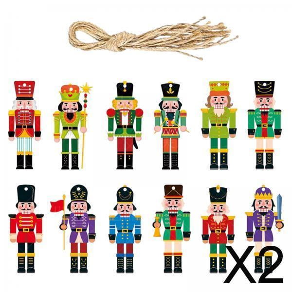 Kits de Manualidades de Cascanueces de Colgante de Navidad Soledad 12 Piezas 4 Pulgadas