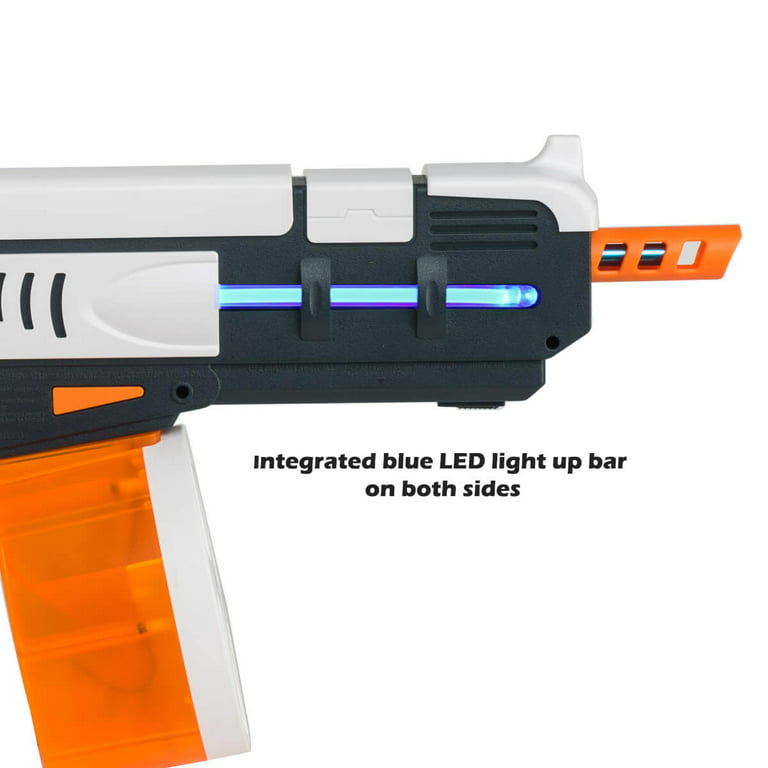 SKD Blaster Lighting Gel Ball Blaster with LED Activator Glow in The Dark  High Speed Automatic Splatter Ball Gun 100FT Range 15R/S 150+ FPS with 2+2