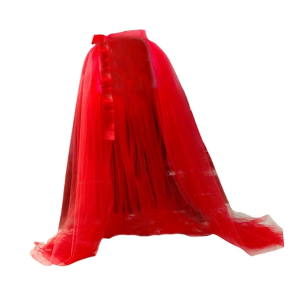 Yokua Women Long Tulle Skirt Maxi Skirt Mesh Wedding Party Cocktail Dress Overskirt
