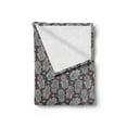 thumbnail image 2 of Oriental Soft Flannel Fleece Throw Blanket, Hamsa Hands Middle Eastern Luck Motif, Cozy Plush for Indoor and Outdoor Use, 50" x 70", Purple Grey Blue, by Ambesonne, 2 of 5