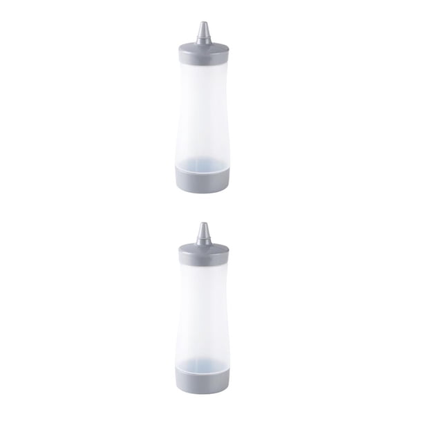 Inteprter Botellas exprimibles para condimentos, Ketchup, mostaza, Mayo, aceite de oliva, botellas para salsas picantes, accesorios de herramientas de No.01 2piezas Inteprter CBP067586