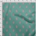 thumbnail image 3 of oneOone Cotton Silk Fabric Leaves|Floral & Paisley Block Print Sewing Fabric BTY 42 Inch Wide, 3 of 4