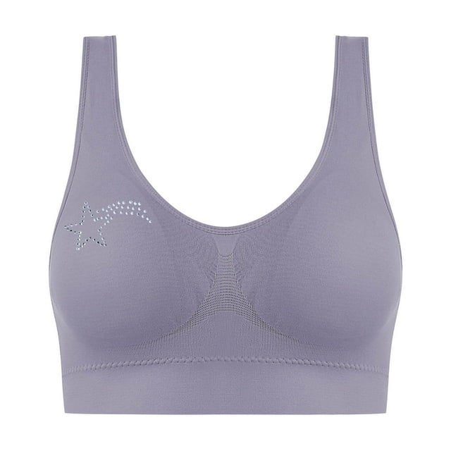 Women's Adjustable Ribbed Bra - Wireless Seamless Bralette | Lightweight Full Coverage with Wide Straps for Large Bust Support