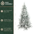 thumbnail image 4 of Fraser Hill Farm 7.5-Ft Flocked Mountain Pine Artificial Christmas Tree, FFMP075-0SN, 4 of 17