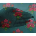 thumbnail image 4 of oneOone Viscose Chiffon Fabric Leaves & Floral Block Print Fabric BTY 42 Inch Wide, 4 of 4