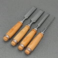 thumbnail image 3 of Milisten 1 Set Wood Carving Chisel Sets Carving Chisel Cutter with Handle Woodcarving Tools for Carpentry (Light Brown + Silver), 3 of 5