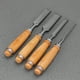 thumbnail image 5 of GOOHOCHY Juego de cinceles para tallar madera, cortador de cincel con mango, herramientas para tallar madera (marrón claro y plateado), 5 of 8