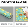 thumbnail image 6 of Yello Lemon Fruit Placemats Set of 4, Blue Floor Washable Dining Mat, Rectangle Linen 12 x 18in Non Slip Place Mat for Kitchen Dining Party Decoration, 6 of 6