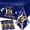 18th, variant on 75th Birthday Decorations for Men - 3pcs Navy Blue and Gold Waterproof Plastic Table Covers, Rectangular Tablecloth Party Supplies