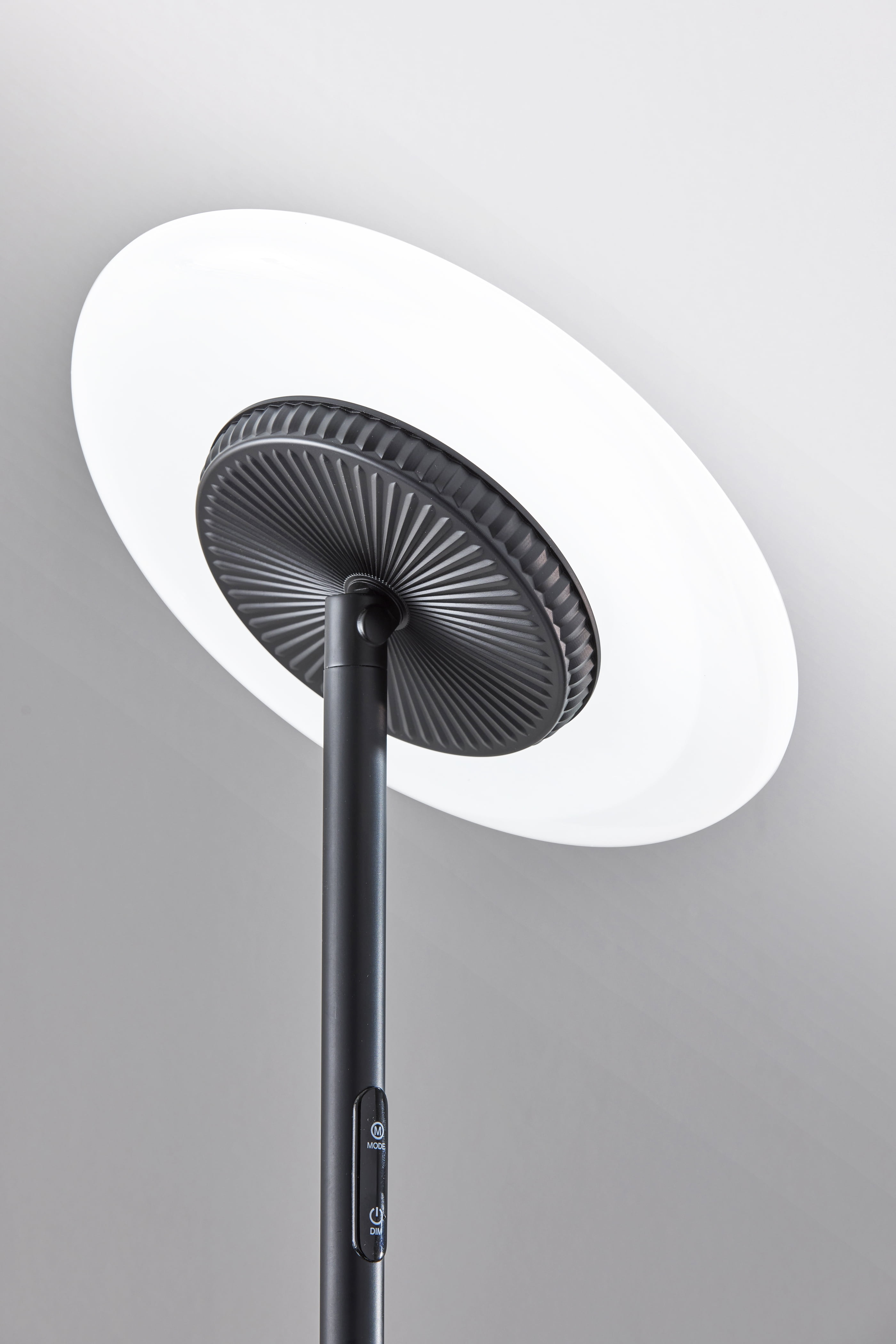 Simplee Adesso Brand RGB Black Floor Lamp, 6 Different Automatic Color Change, Modern Design, New