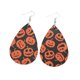 thumbnail image 5 of Pendientes colgantes de cuero para mujer y niña, de Halloween, con diseño de gota de cuero re, 5 of 7