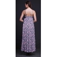 thumbnail image 4 of Bimba Robe Longue en Rayonne Imprimée Florale pour Femmes Chic Bohème Été Maxi Plage-Moyenne, 4 of 4