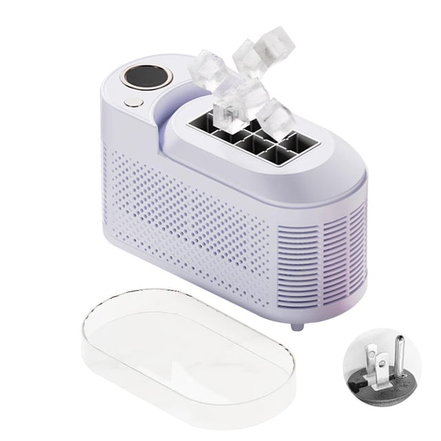 SHANGYU Ice Maker Countertop, Personal Countertop Ice Maker, Self-Cleaning Ice Cube Makers with Basket and Tweezer, Portable Ice Maker Machine With Dual Ice Modes, for Home, Kitchen, Camping, RV