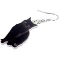 thumbnail image 4 of Black Cat Earrings Acrylic Jack O' Lantern Dangle Jewelry for Halloween Witchcraft Goth Style, 4 of 4