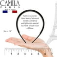 thumbnail image 2 of Camila Paris CP3012 French Fashion Headband for Women, Very Flexible with Teeth for Strong Hold Grip, Women's Hairband, No Slip Durable Styling Girls Hair Accessories, Made in France with Cellulose, 2 of 4