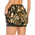 thumbnail image 5 of KingShop Women Yoga Running Shorts 2 in 1 Workout Athletic Shorts with Pockets, 5 of 6