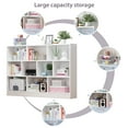 thumbnail image 3 of Oxylife 10-Cube Storage Shelf, Display Storage Cubes Organizer Cabinet for Home Office Living Room Bedroom, White, L 55.1", 3 of 9