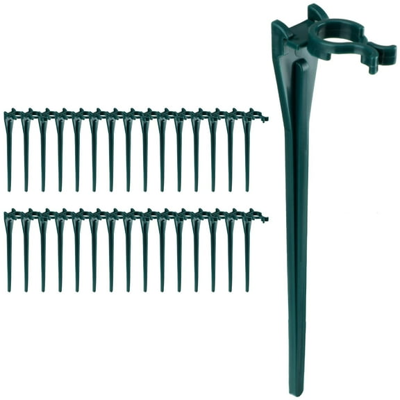 30 Pcs Christmas Lawn Stake,Universal Lawn Stakes for C7 C9 String Lights Christmas Lights Lawn Stakes 5.5" Ground Stakes Outdoor Garden Patio Path Decor