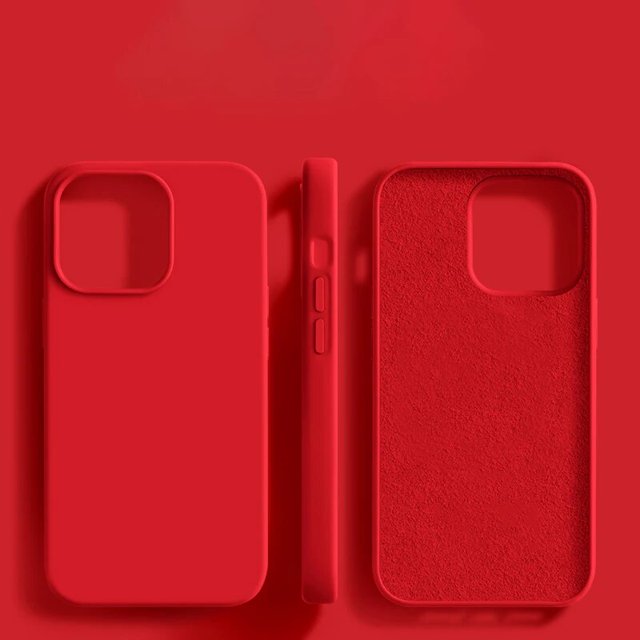 Funda de silicona líquida Original para iPhone 15 14 13 12 11 Pro Max Mini 7 8 6 6s Plus X XR XS Max accesorios de cubierta suave a prueba de golpes