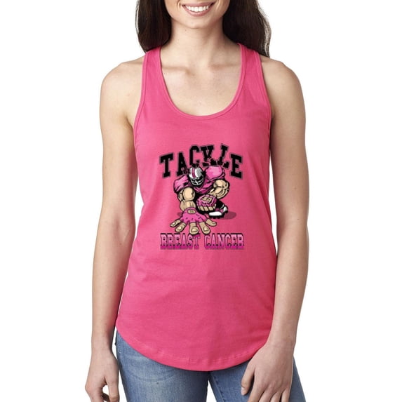 Women's Racerback Tank Top - Tackle Breast Cancer