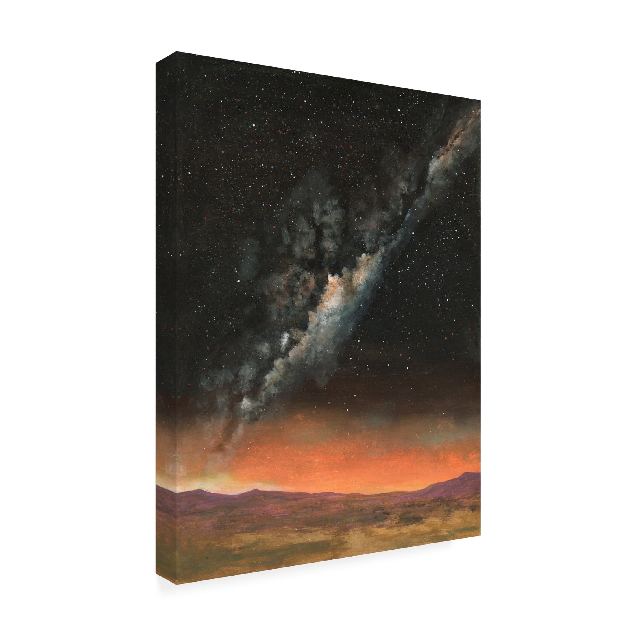 Canvas Wall Art - Michael Willett 'Milky Way Exposure II' Wall Art for Living Room, Bedroom, or Office Décor by Trademark Fine Art - 18 x 24 Inches