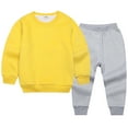 thumbnail image 2 of WEAIXIMIUNG Boy Clothes Size 8 Boys' Active Sweatsuit 2 Piece Sweatshirt And Sweatpants Basic Solid Jogger Pants Set 100, 2 of 3
