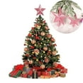 thumbnail image 2 of YUEHAO Christmas Tree Topper, Christmas Decorations Clearance, Christmas Tree Decorations, Pale Pink Christmas Tree Top Star Topper Glitter Finish 15cm Star for Top Tree Christmas Tree Top Pink, 2 of 6
