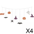 thumbnail image 1 of 4 Banderines Decorativos De Halloween, Guirnalda Colgante, Accesorios Para Fotos De Murciélago De Calabaza, 1 of 4