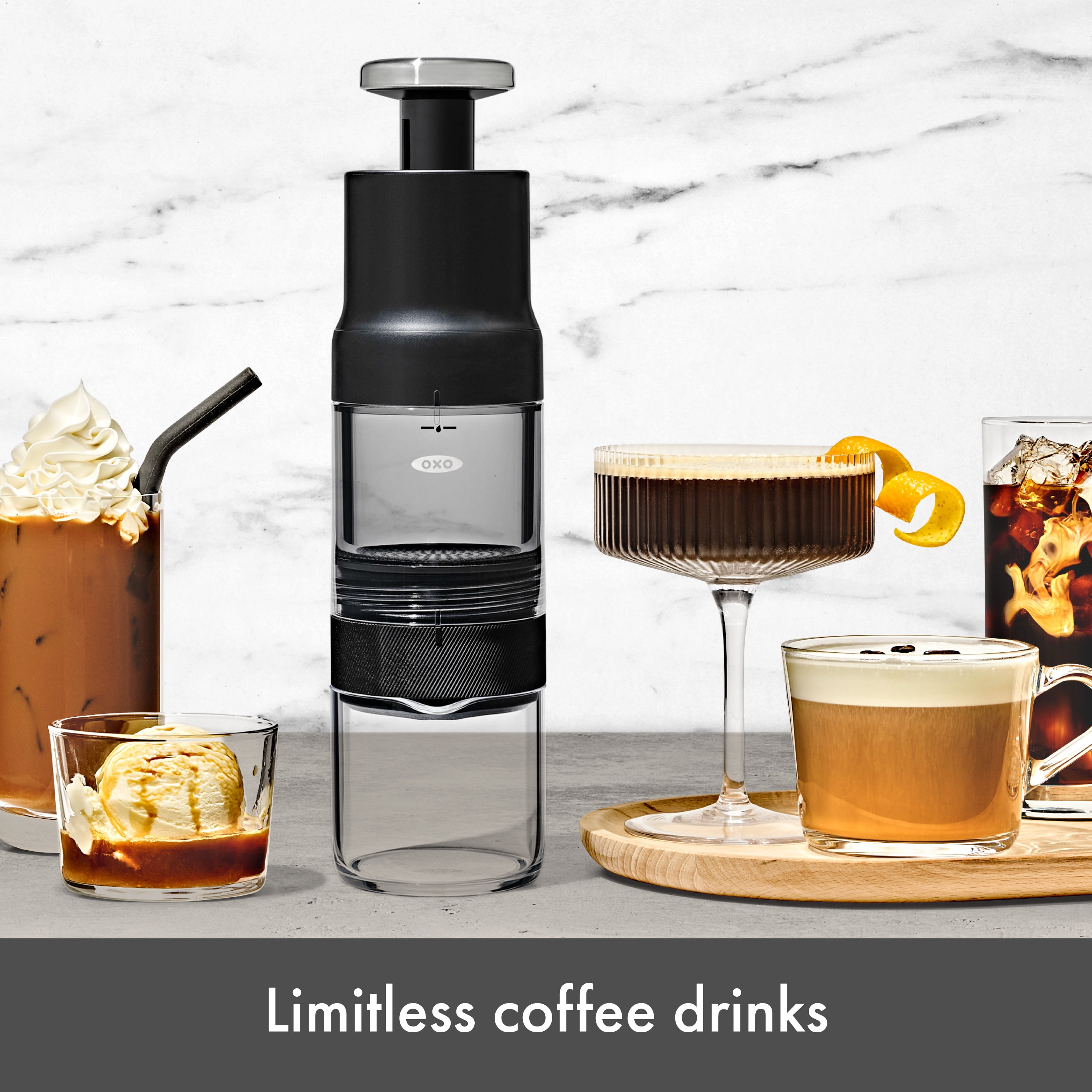 OXO Brew Rapid Brewer Fast Manual Coffee Maker for Hot & Cold Beverages