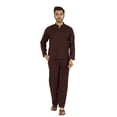 thumbnail image 1 of Inkmeso SolidNightwearSet For Men's Short Sleeve Pjs Loungewear Sets Soft Cotton Designer Sleepwear, 1 of 7