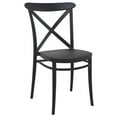 thumbnail image 1 of Siesta Exclusive ISP254-BLA Chaise d'Extérieur en Résine Croisée Noire - Ensemble de 2, 1 of 7