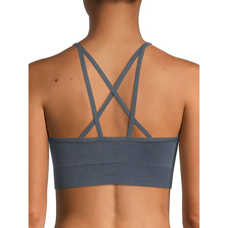 Avia Women's Low Support Seamless Pullover Strappy Back Sports Bra 
