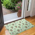 thumbnail image 2 of Green Highland Cow Flower Pattern Door Rugs,Washable Non Slip Door Mats Indoor,Decorative Door Mats,Entry Mat Indoor for Entrance,Bedroom,Kitchen,Bathroom,17"x30", 2 of 6