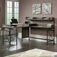 thumbnail image 2 of Pemberly Row Wood and Metal L-Shape Computer Desk in Northern Oak, 2 of 15