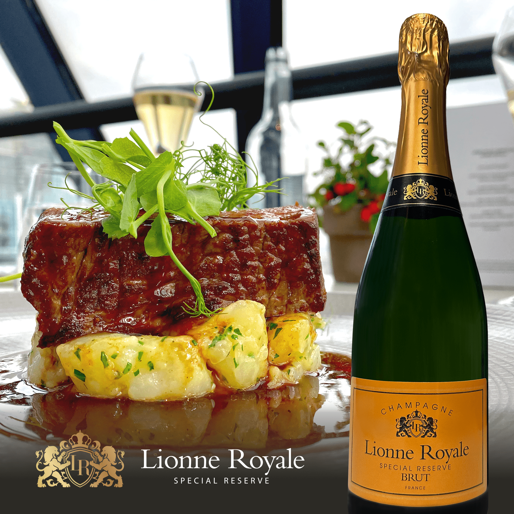 Lionne Royale Brut Special Reserve Sparkling Wine France, 750 ml Bottle, 12% ABV