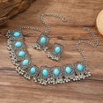 thumbnail image 6 of Vintage Ethnic Jewellery Set for Women Boho Cubic Zirconia Beads Dangle Earring Tassels Choker Necklace Crystal Wedding Party Oxidized Traditional Indian Bollywood Gift Daily Wear Birthday Bff, 6 of 12