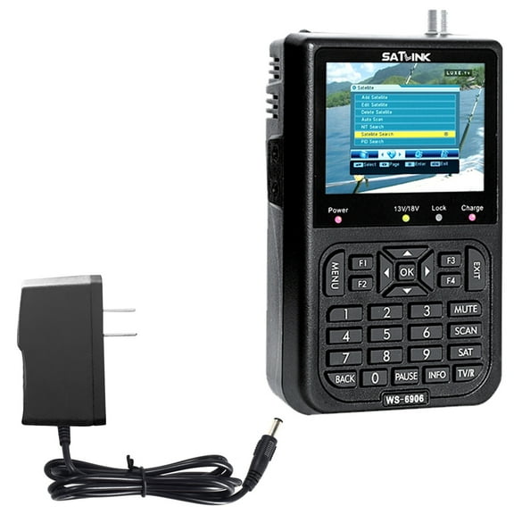 SATLINK WS6906 Digital Satellite Signal Finder Meter AV Out and In Support, Parent Lock Function