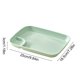 thumbnail image 3 of Bandeja de plástico compartimentada para niños, plato dividido para niños pequeños para el almuerzo escolar, comedor en casa | Bandeja de refrigerios seccionada con control de porciones, 3 of 6