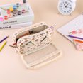thumbnail image 2 of Kapibala Estuche Pibala Transparente Gran Capacidad Coreano Papelería Valor C (beige 1), 2 of 9