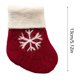thumbnail image 3 of Fiudx Artículos en oferta con ofertas flash Adornos navideños para fiestas, medias de lana con forma de copo de nieve, suministros para árboles de Navidad, bolsa de regalo, colgante, 3 of 6