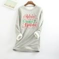thumbnail image 1 of Offres de Liquidation! Aqestyerly Hauts de Noël pour Femmes Liquidation Mode Imprimée Peluche Chaude, 1 of 3