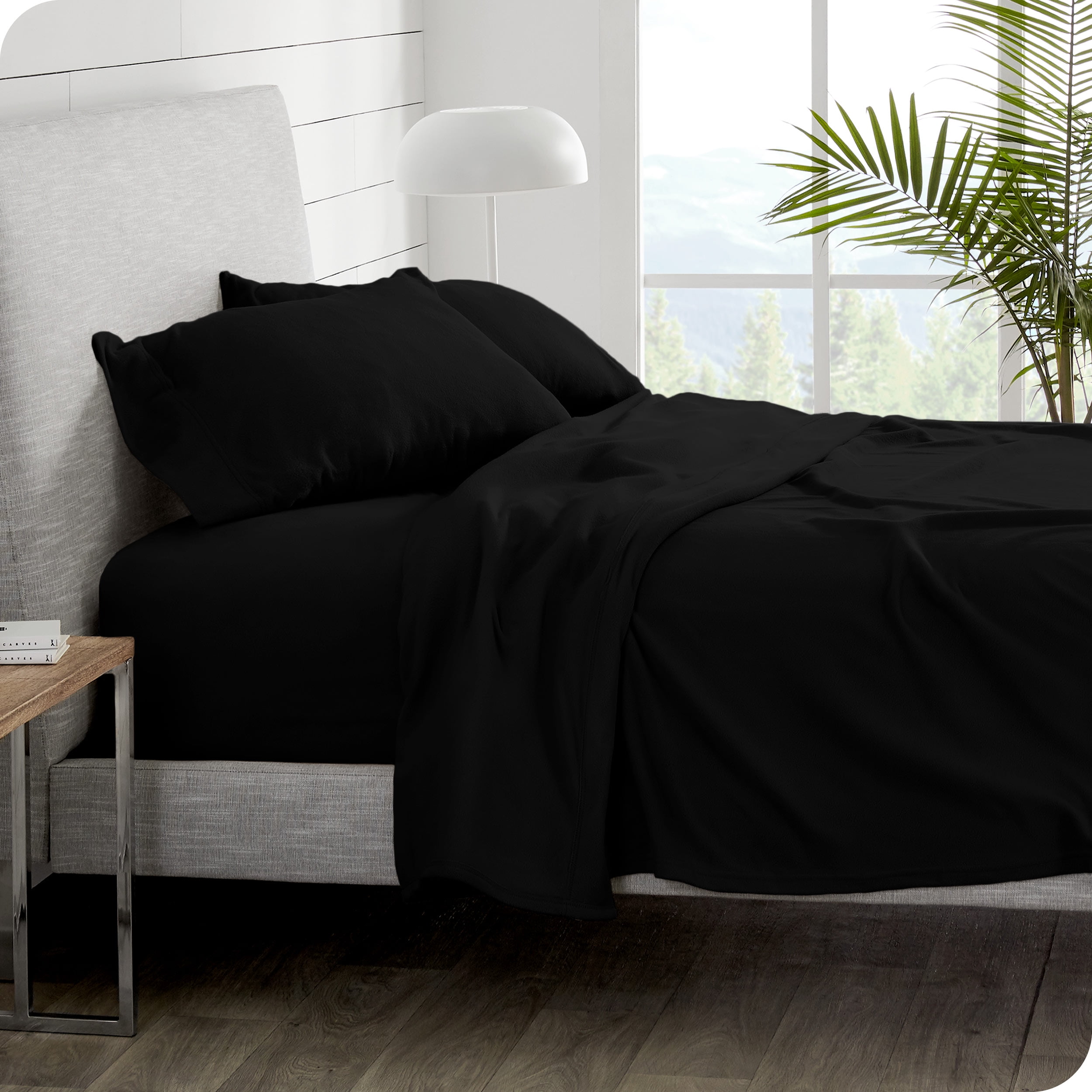 Bare Home Cozy Fleece Sheet Set Extra Plush Polar Fleece Deep